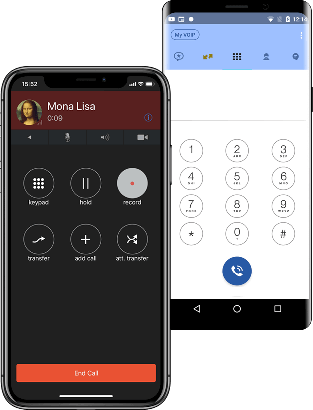 Cloud pbx smart phone